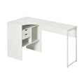 **Bureau contemporain en L avec rangement intégré**