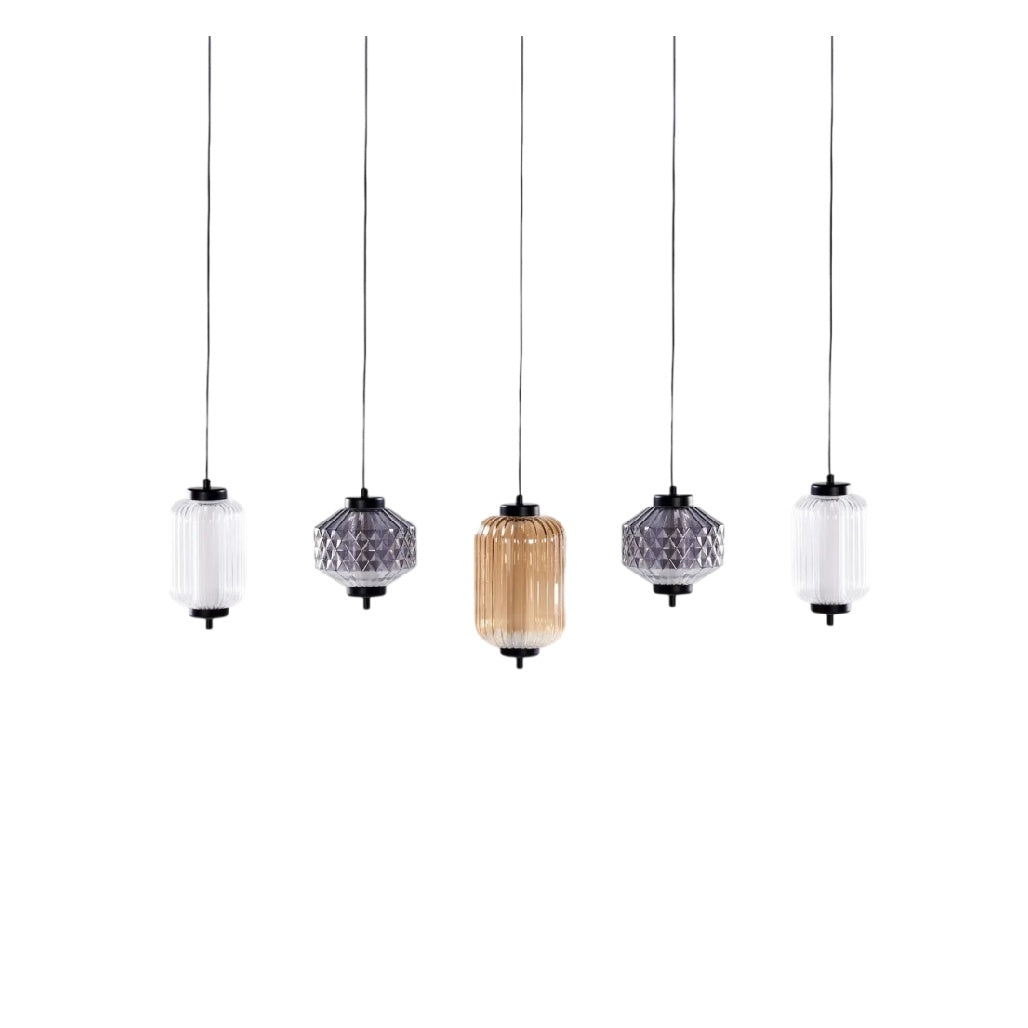**Suspensions Lumineuses Modernes en Verre**